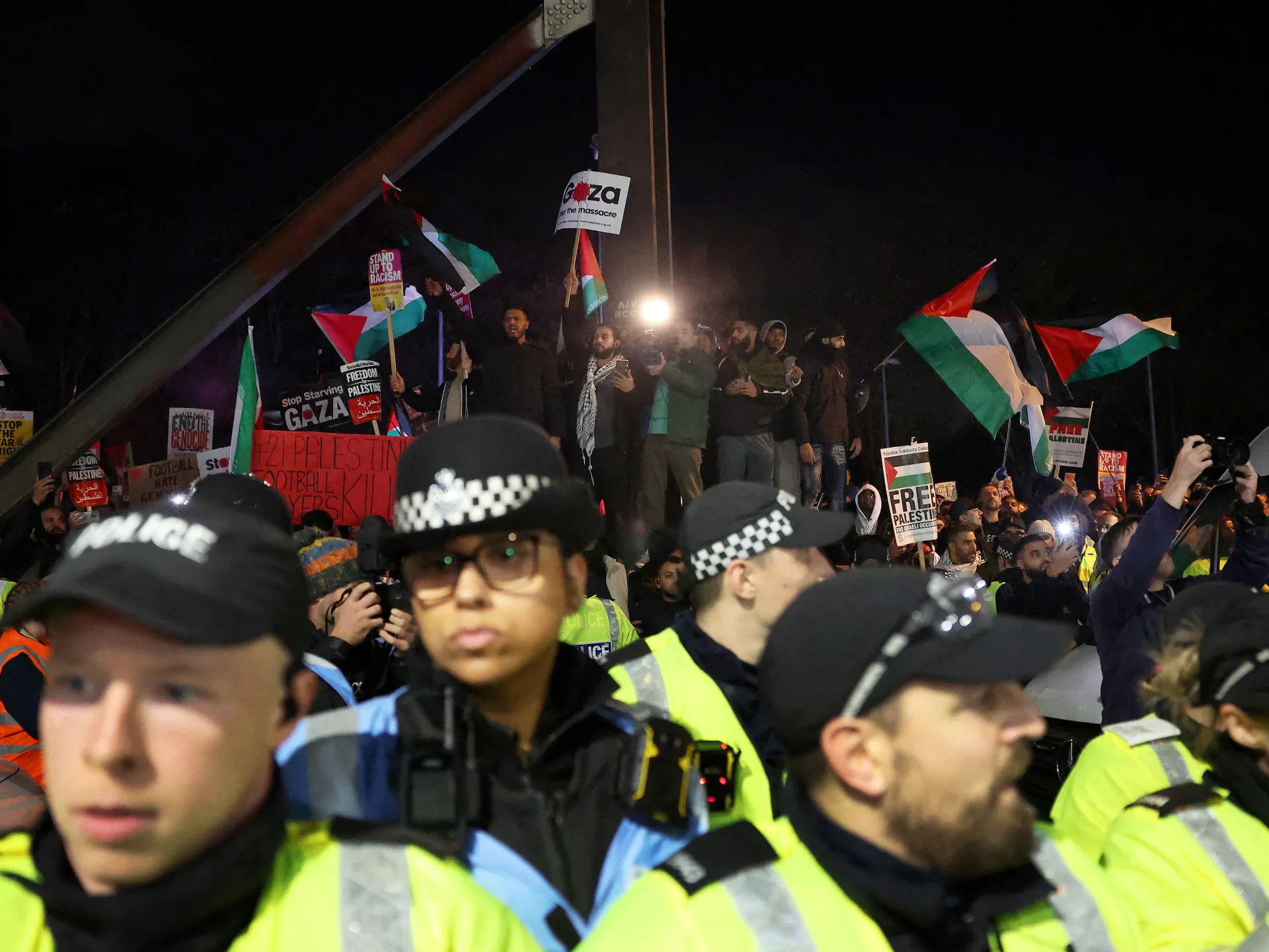 Eleven arrested as protests erupt before Aston Villa-Maccabi Tel Aviv match | Football News