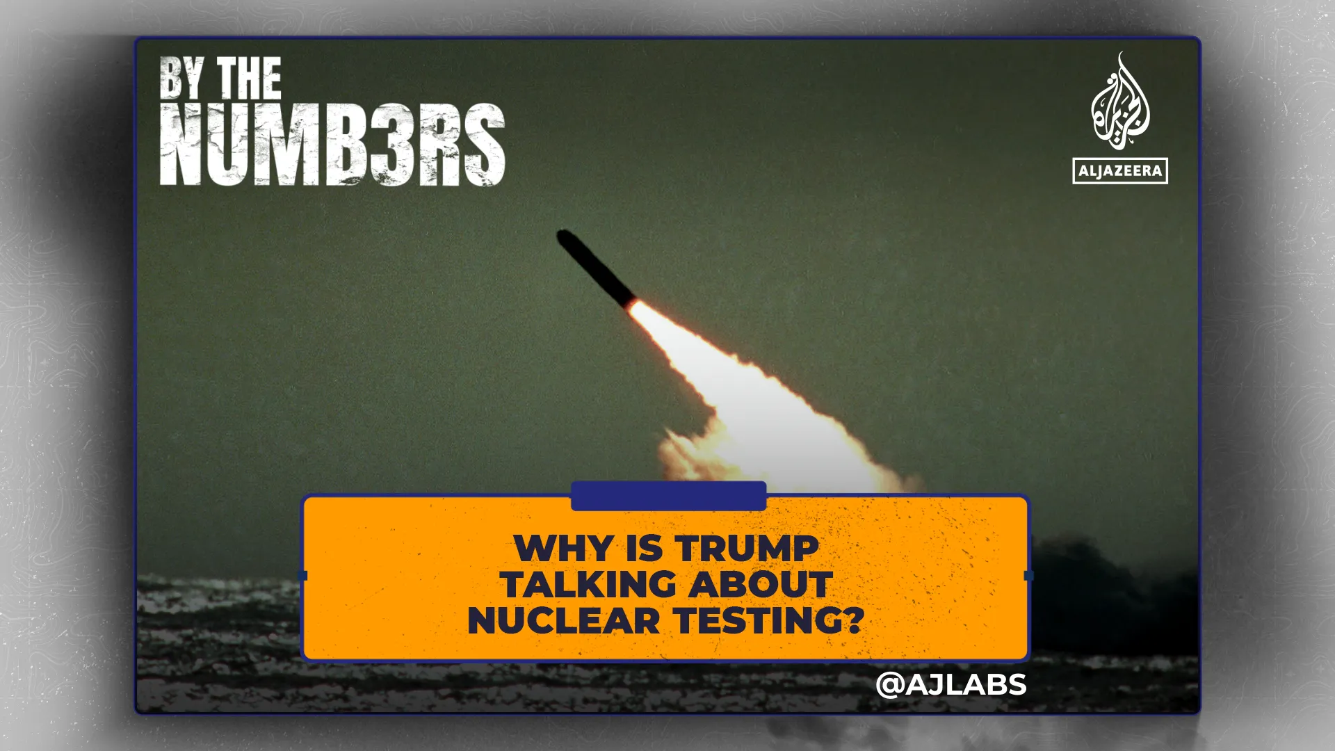 Why is Trump talking about nuclear testing?