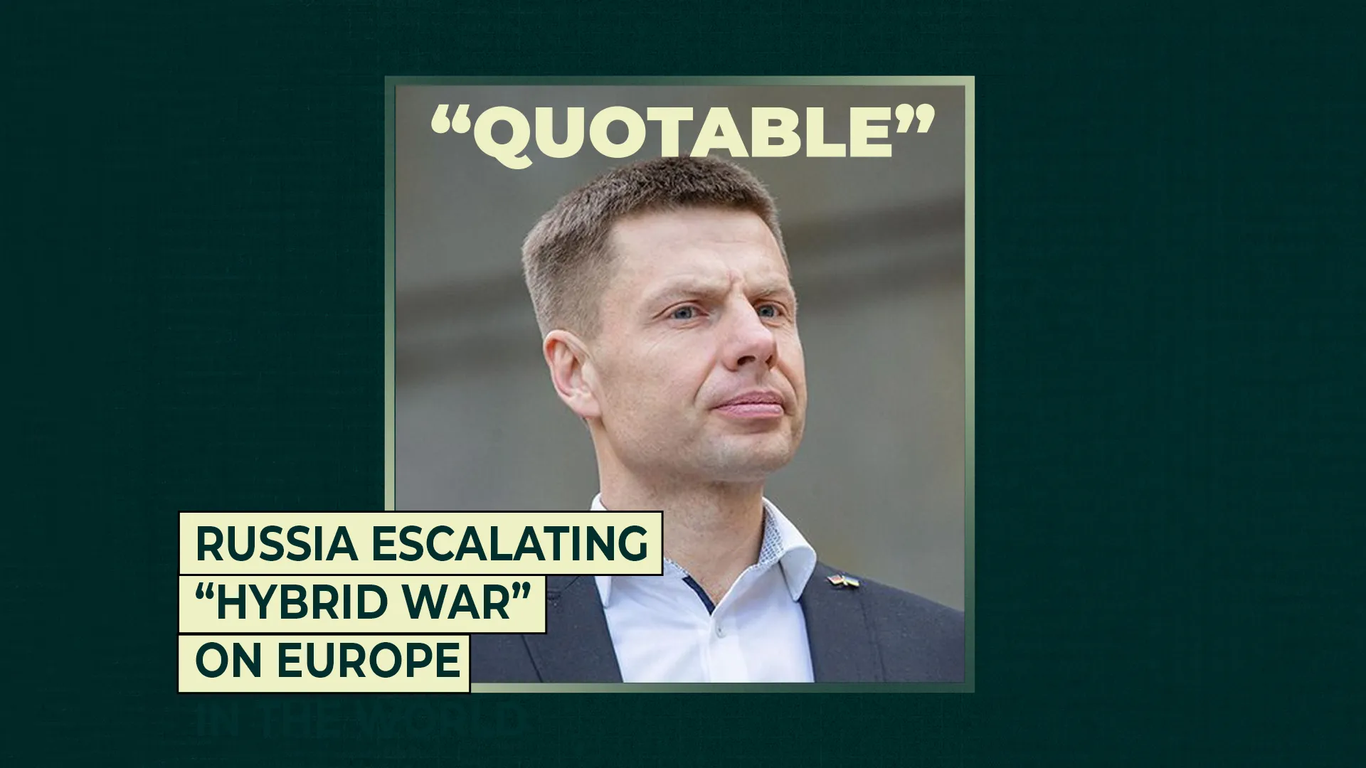 Russia escalating “hybrid war” on Europe | Russia-Ukraine war