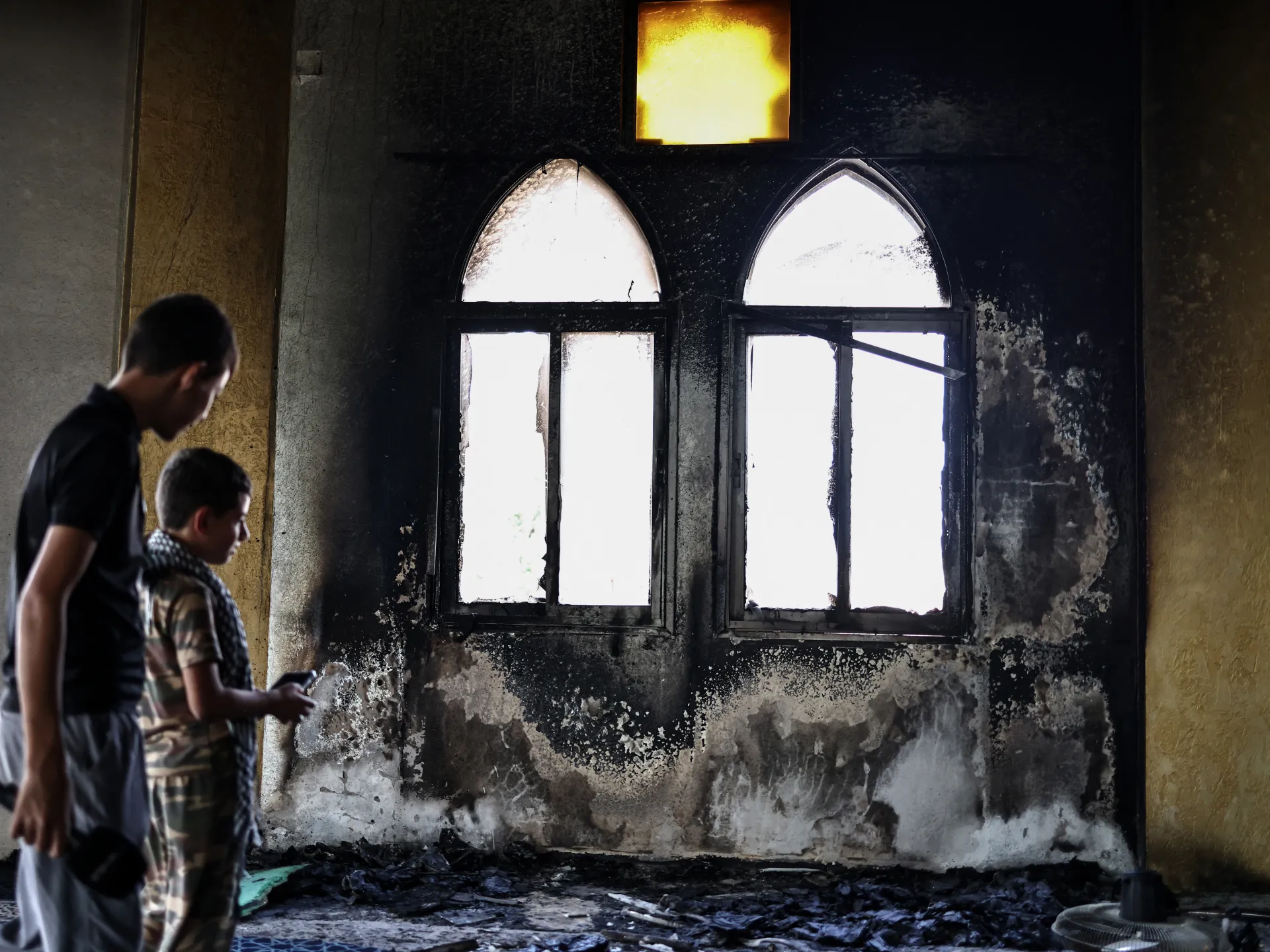 Israeli settler attack on West Bank mosque draws international condemnation | Israel-Palestine conflict News