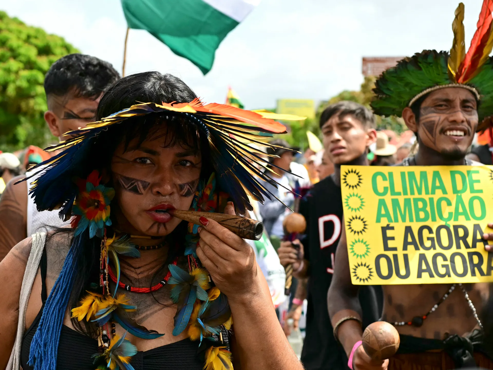 Thousands march for climate action outside COP30 summit in Brazil | Climate Crisis News