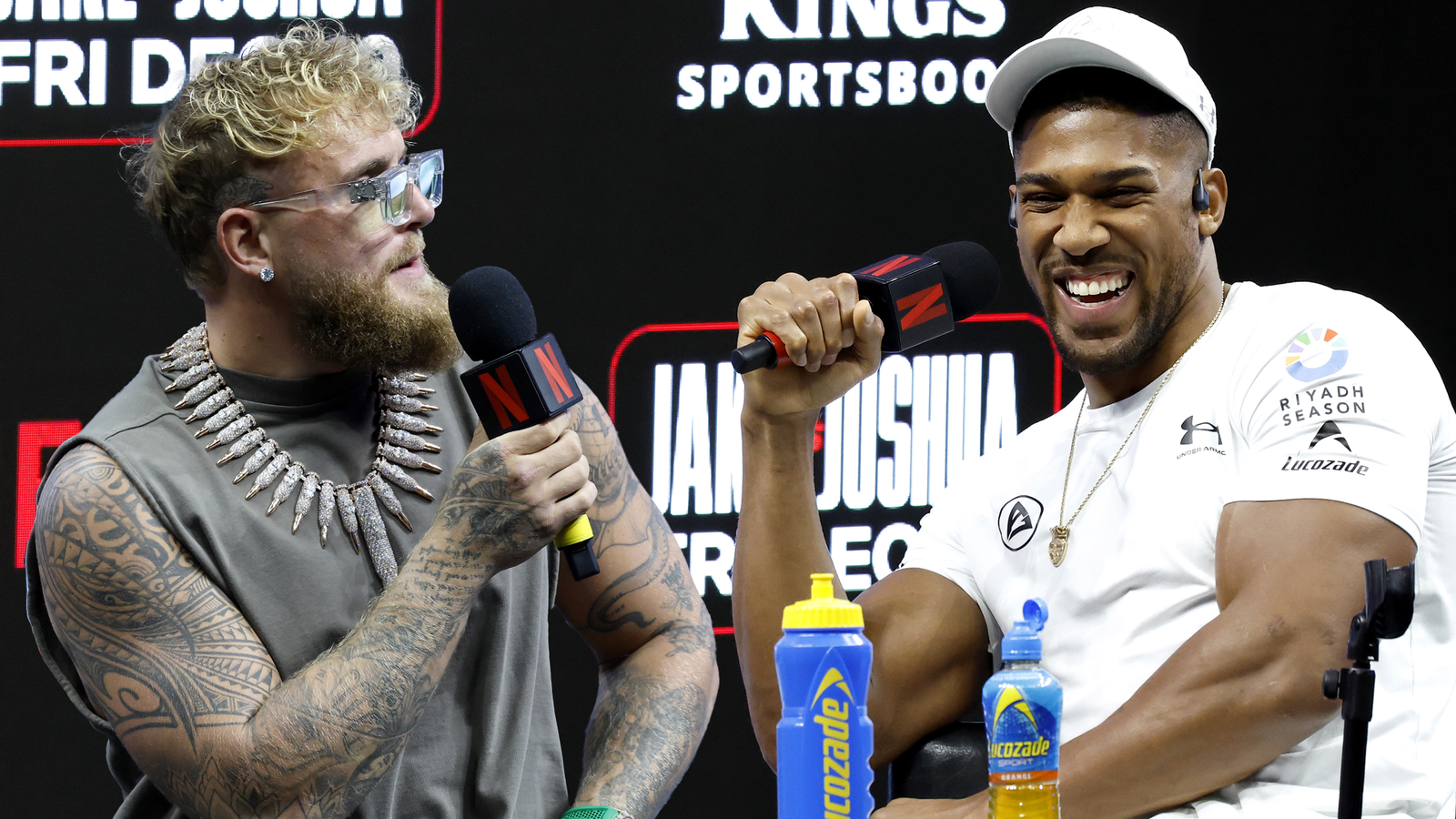 Paul vs AJ presser best bits! AJ talks training with Usyk as Jake targets Tyson Fury!