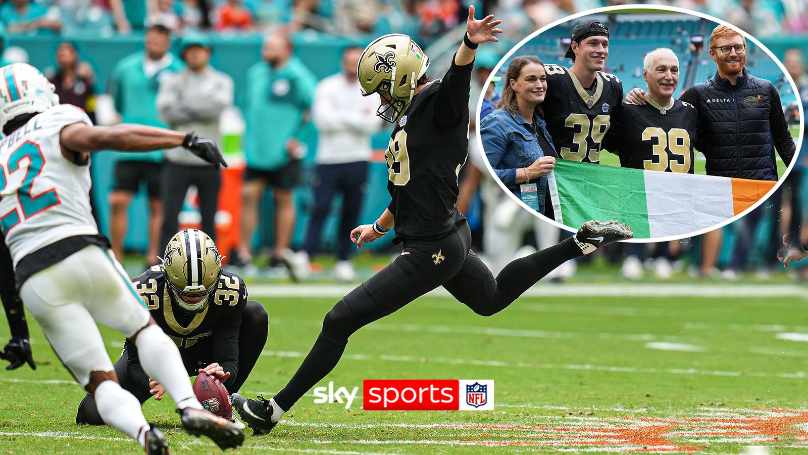 Former GAA star Charlie Smyth scores first NFL field goal… from 56 yards!