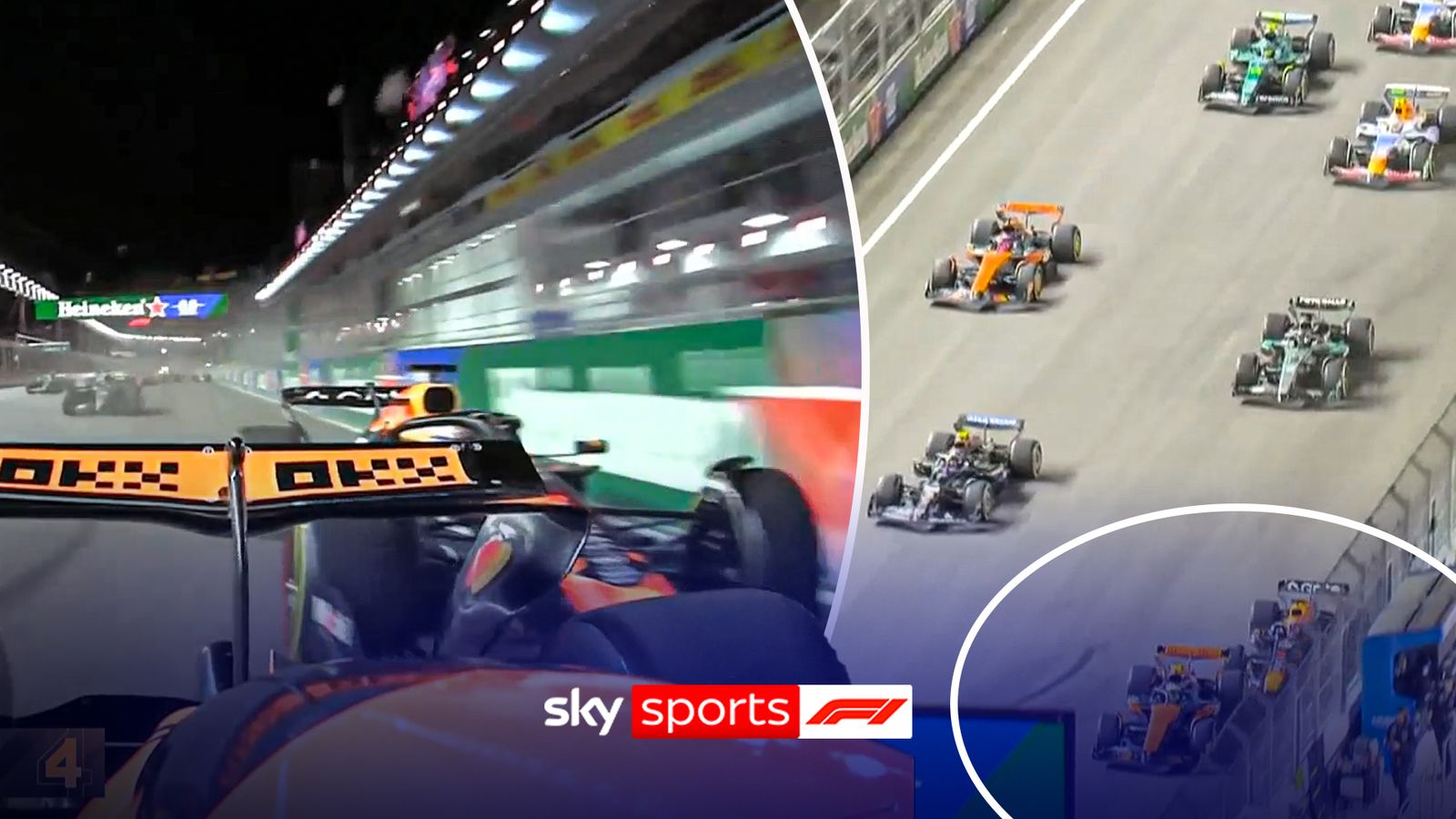 DRAMATIC start! Verstappen takes lead as Norris drops to third!