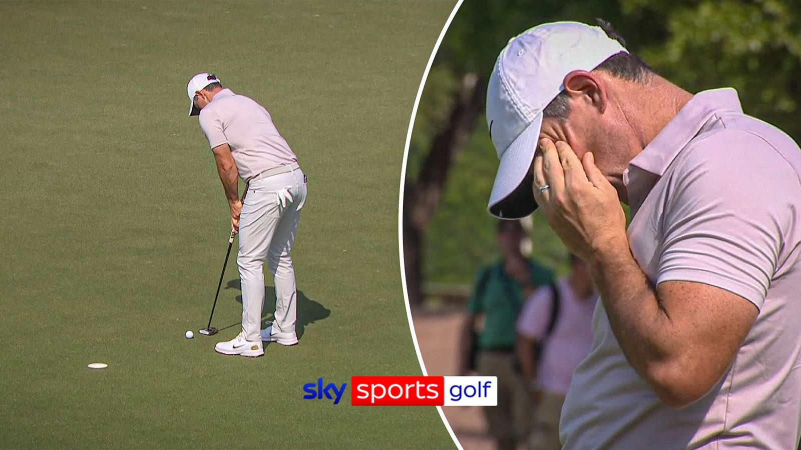 'Just concentration!' | McIlroy MISSES close putt in chase for Race to Dubai title!