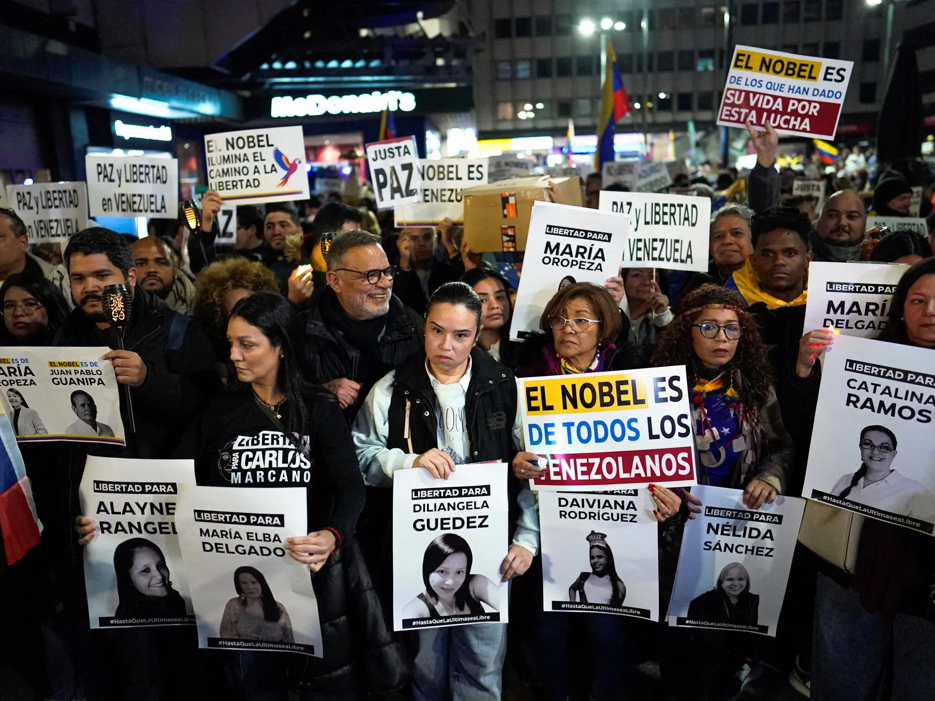 Supporters of Venezuela’s Machado rally in cities around the world | News