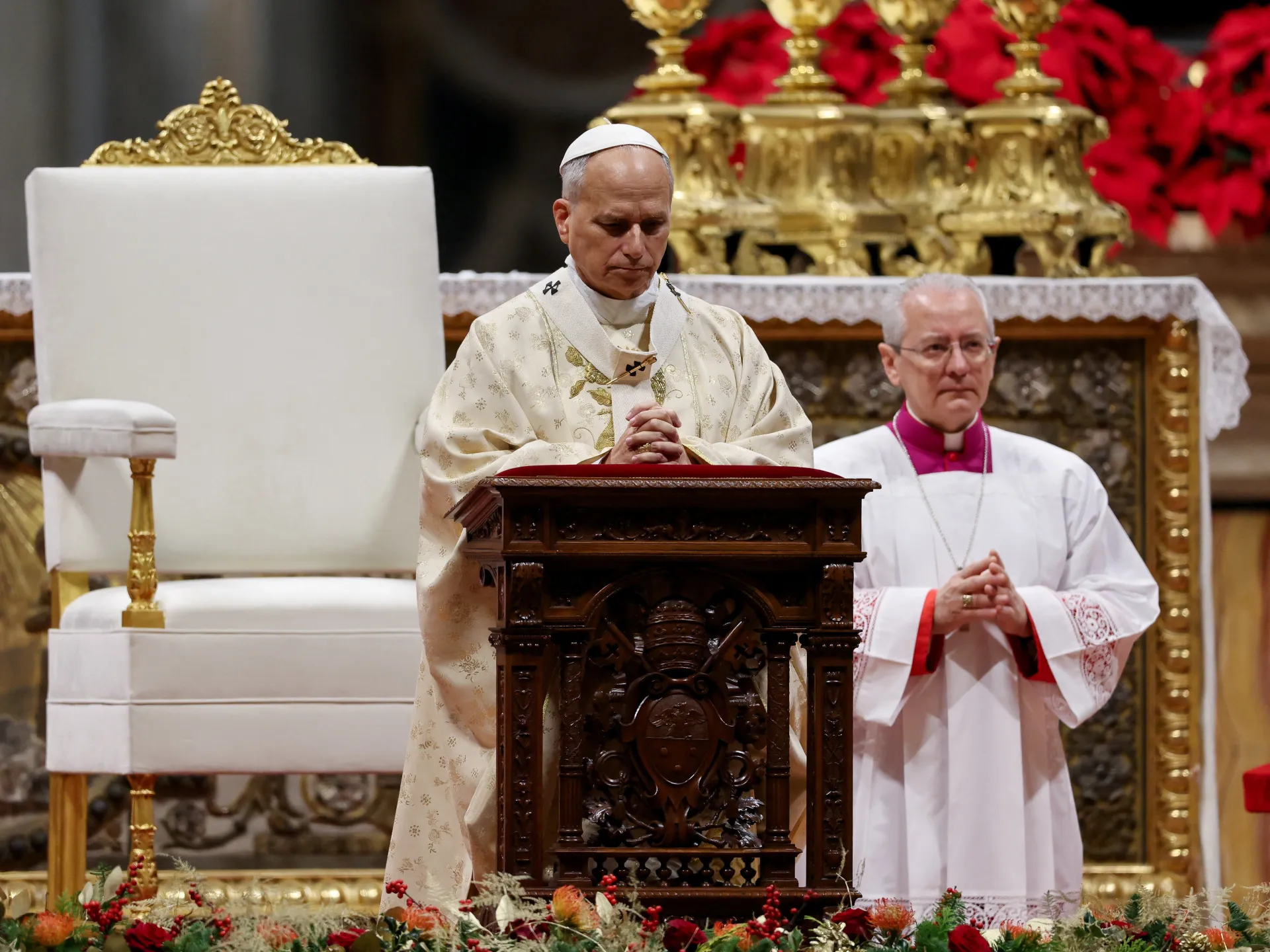 Pope Leo laments suffering of Gaza Palestinians in first Christmas sermon | Religion News