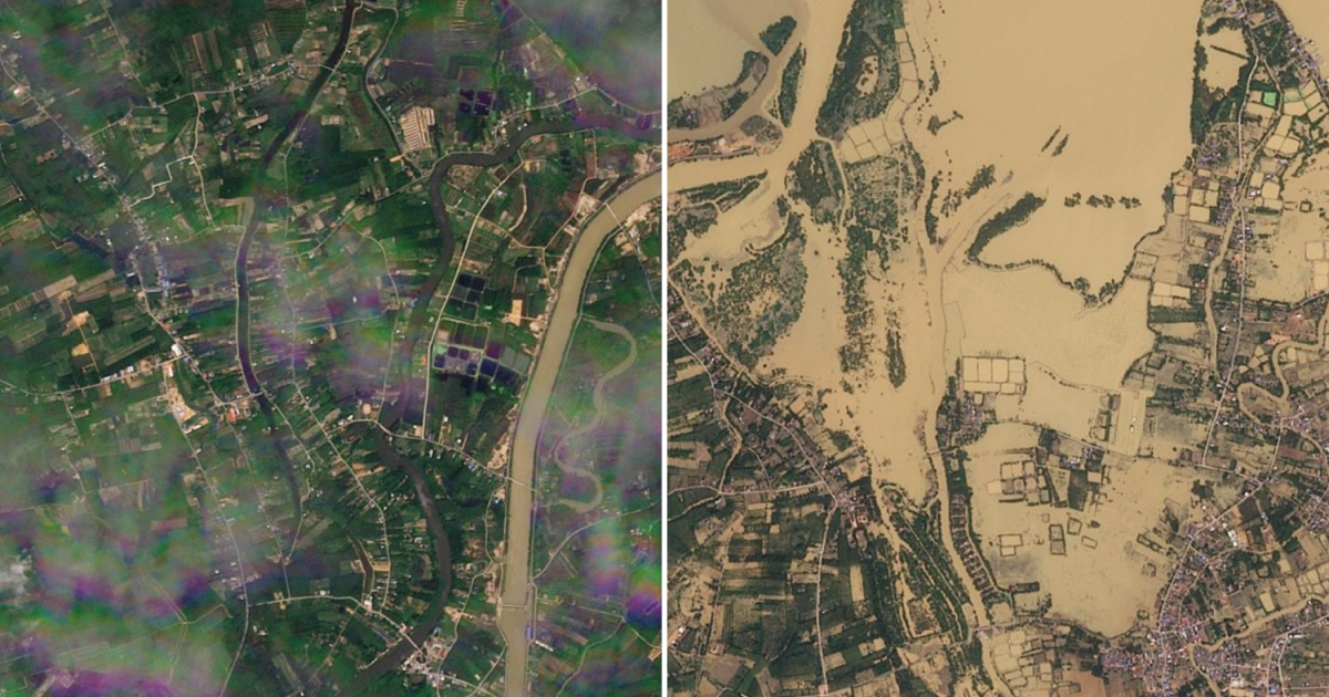 Satellite images show the scale of destruction from Asia floods | Floods News