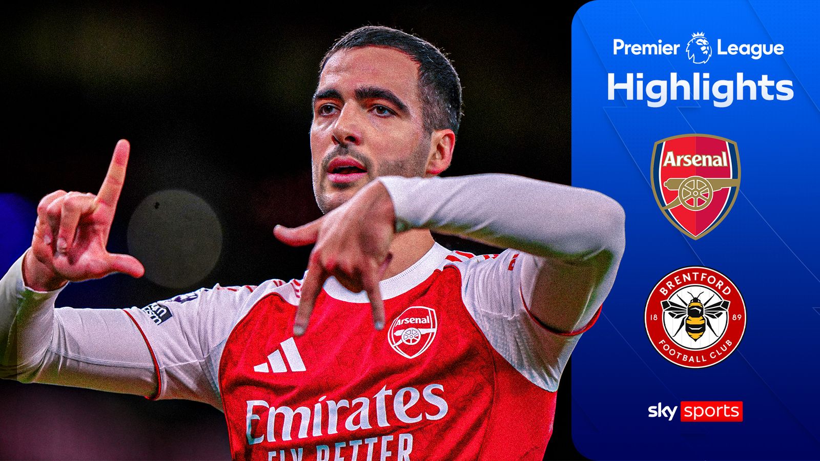 Merino and Saka on target as Arsenal secure victory over Brentford