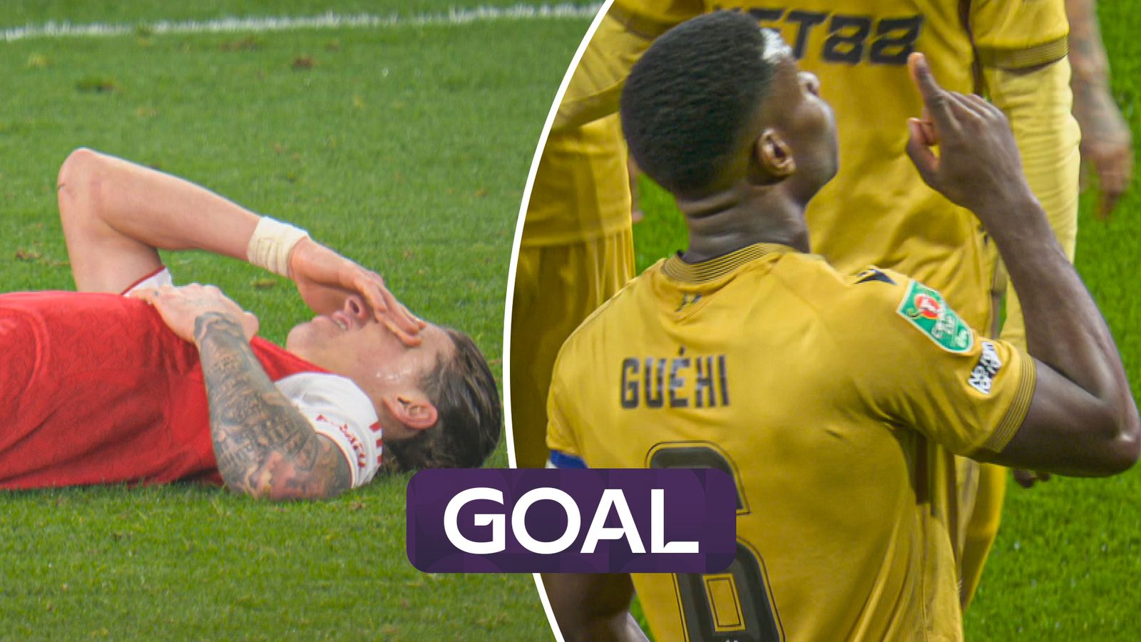 Stoppage-time DRAMA! Guehi nets 90+5 equaliser to send tie to pens!