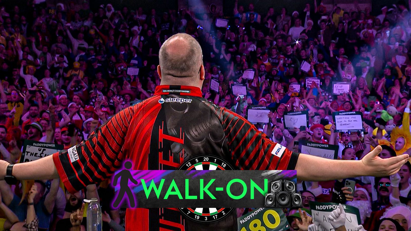 'What a man!' | Ally Pally goes 'Bunting Mental' for Bullet walk on