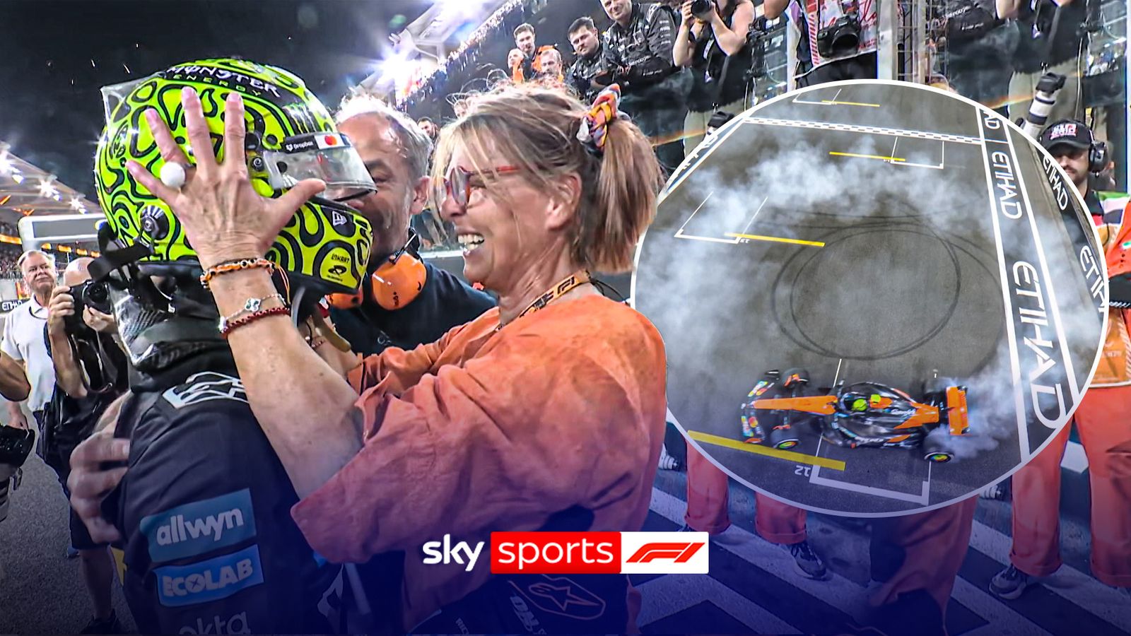 Tears, hugs and donuts! Norris' wholesome title celebrations