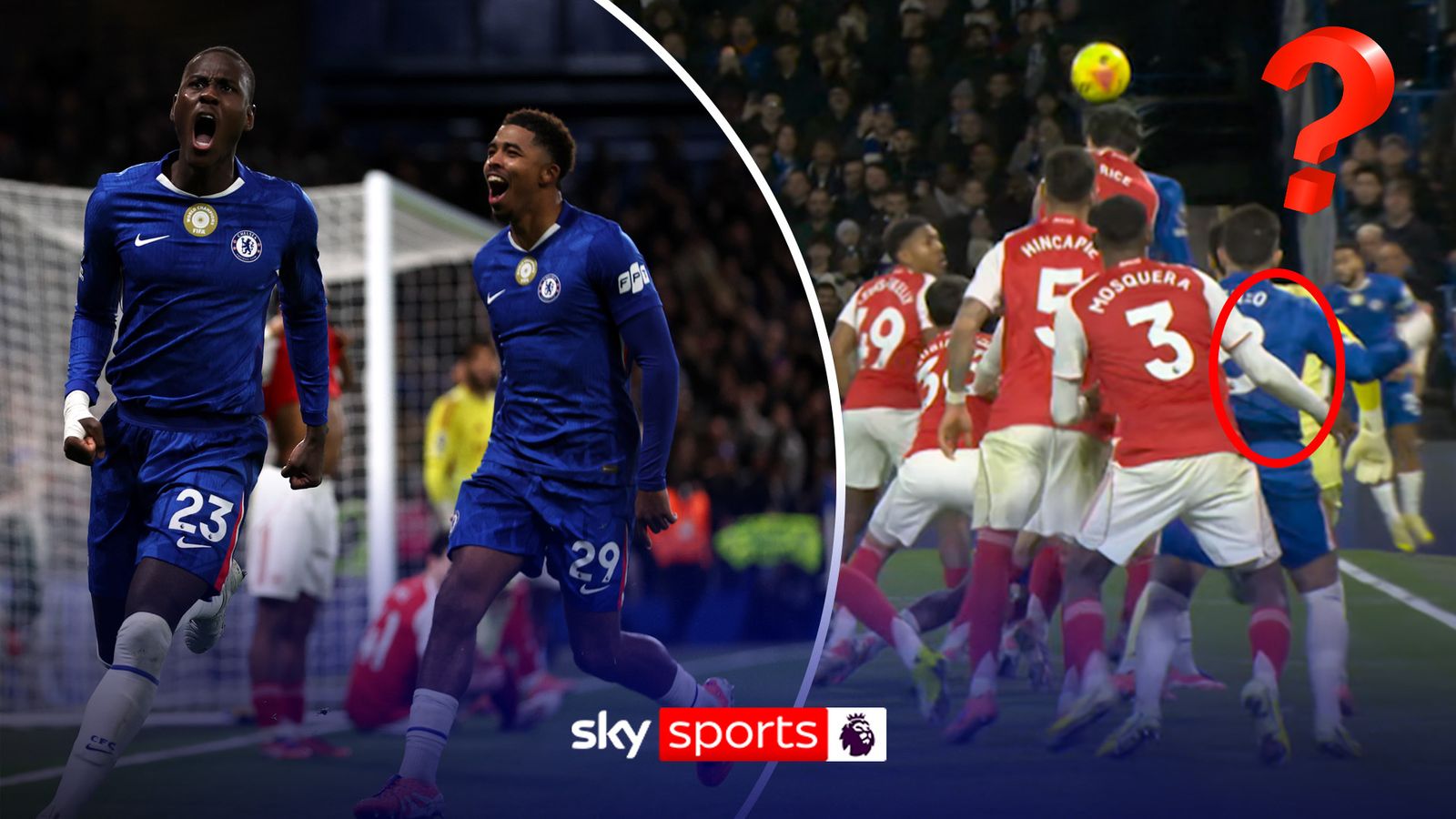 New footage: Enzo in an offside position for Chelsea's goal against Arsenal