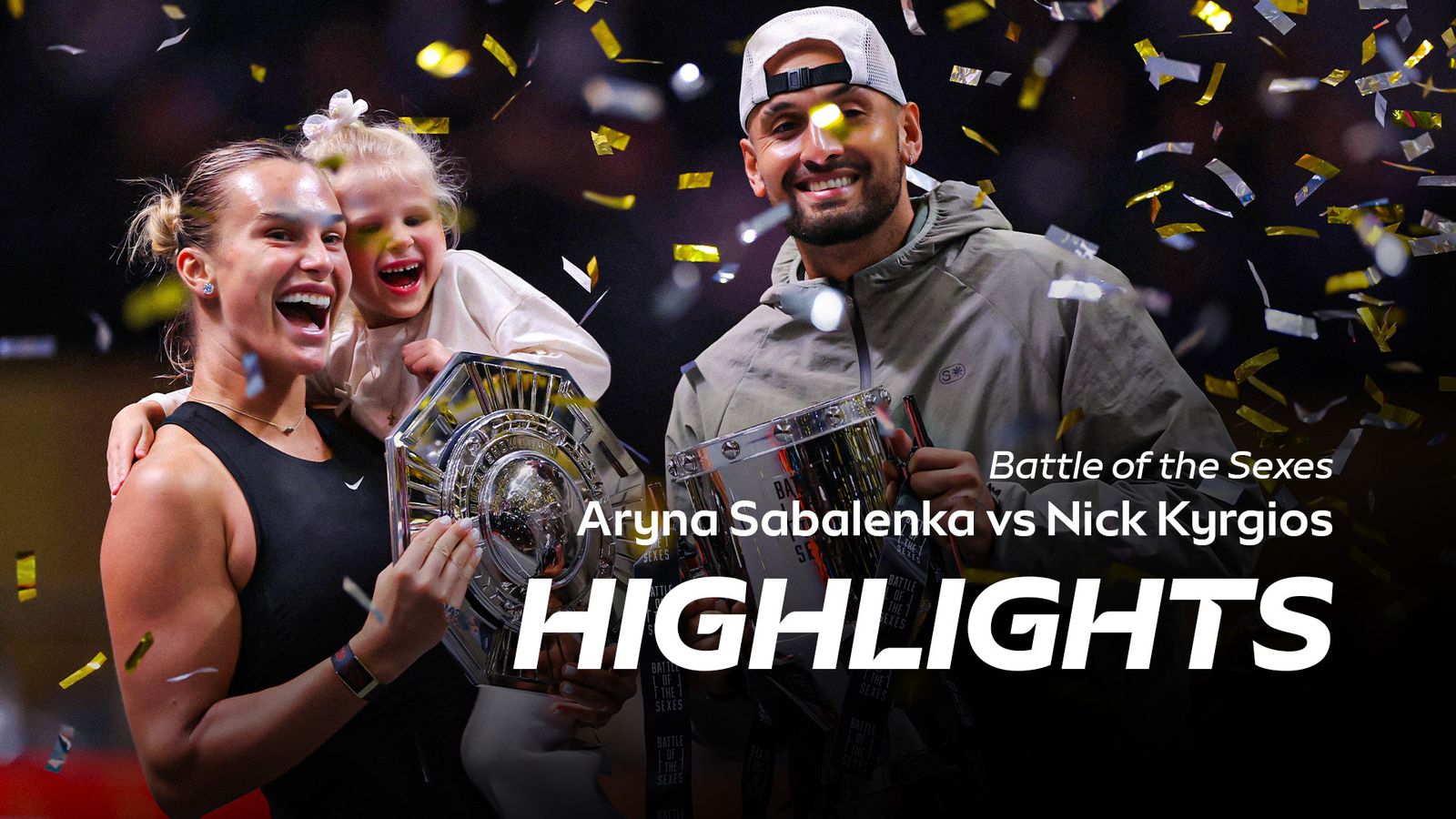 Sabalenka vs Kyrgios | Battle of the Sexes highlights