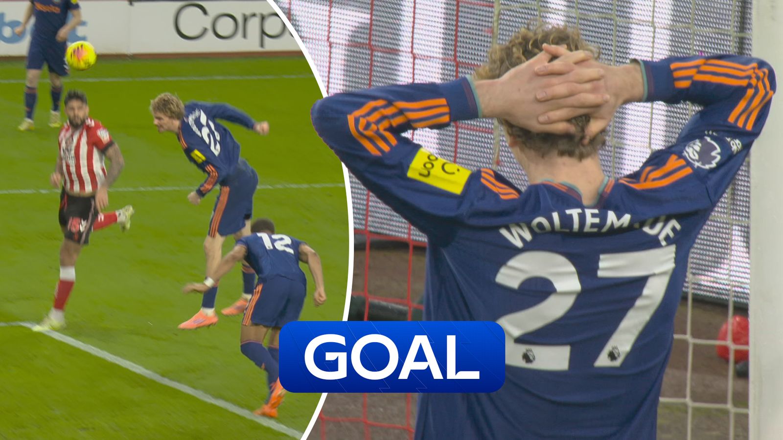 Incredible! Woltemade scores own goal with thumping header!