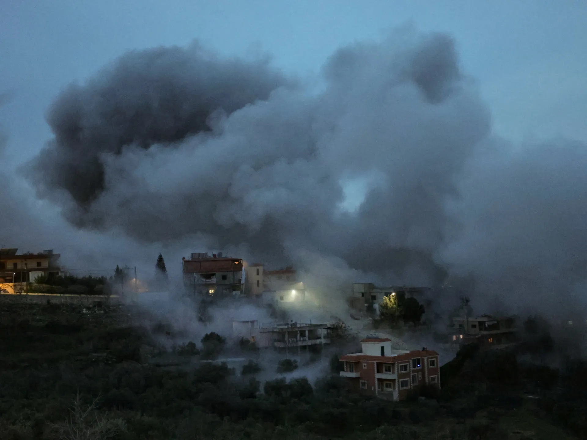 Wave of Israeli attacks kills two in Lebanon in latest ceasefire violation | Israel attacks Lebanon News