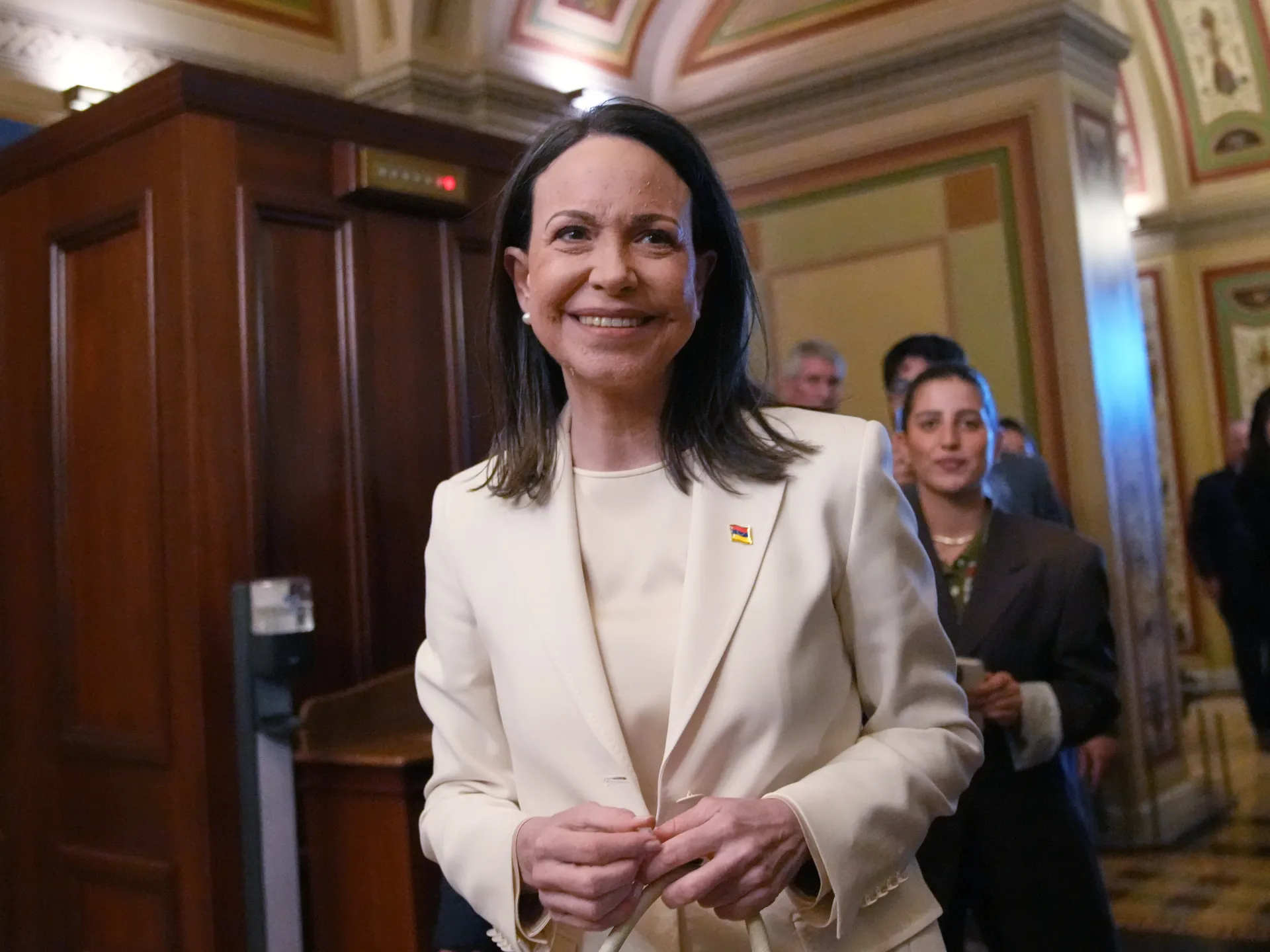 Trump welcomes Venezuela’s Maria Corina Machado in closed-door meeting | Donald Trump News