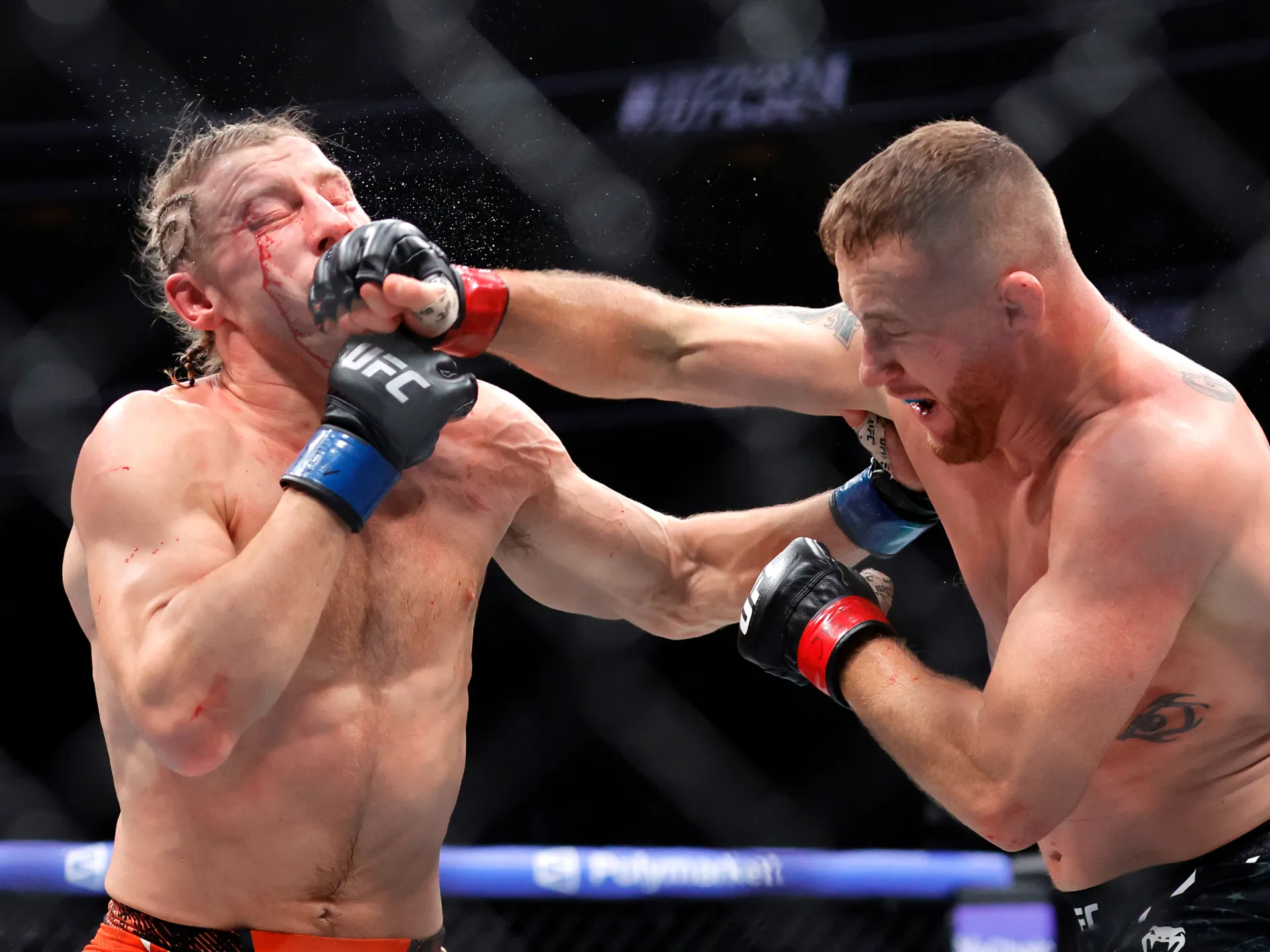 Gaethje batters Pimblett to win interim lightweight title at UFC 324 | Mixed Martial Arts