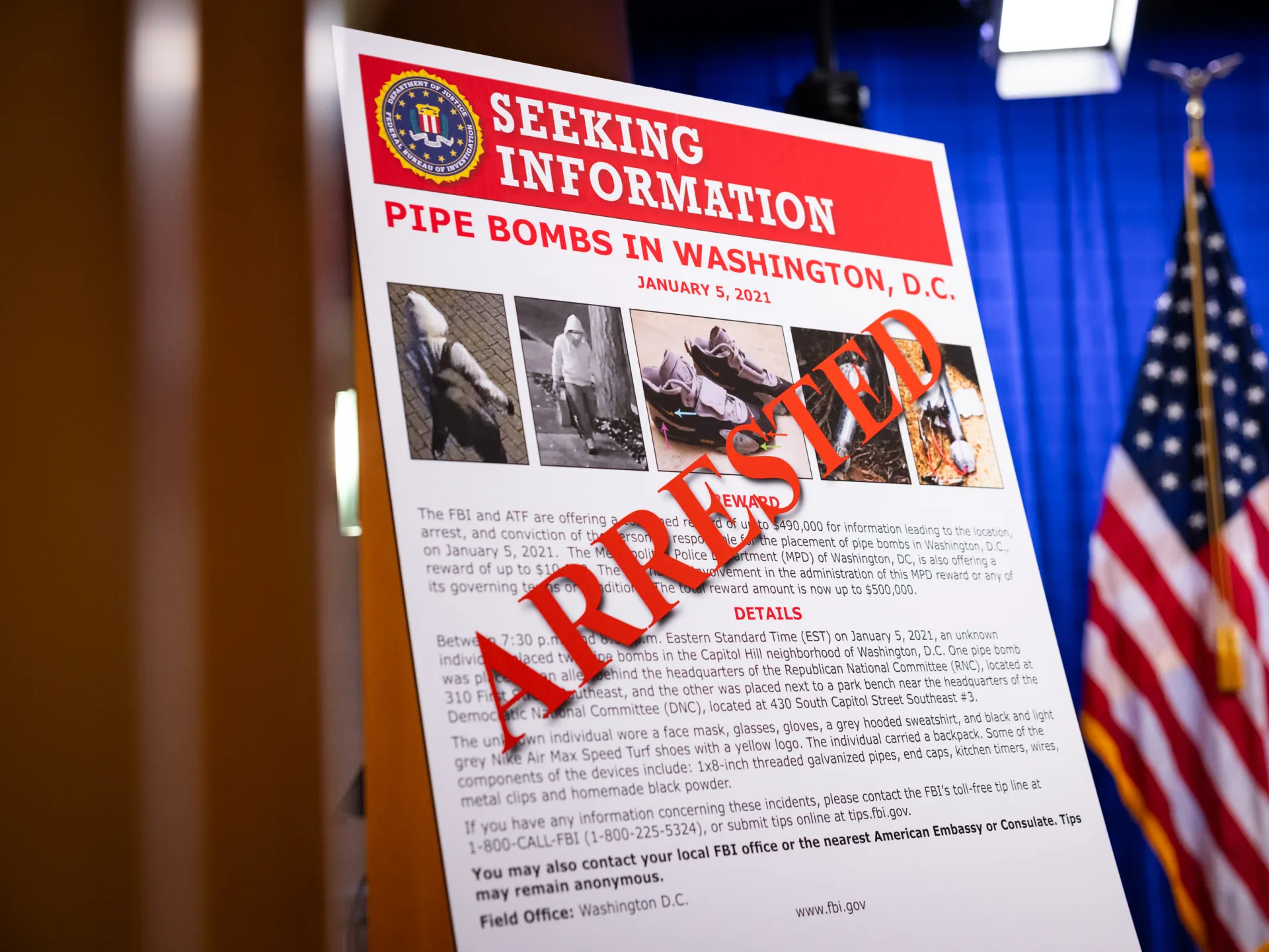 US judge orders DC pipe bomb suspect to remain in custody ahead of trial | Courts News