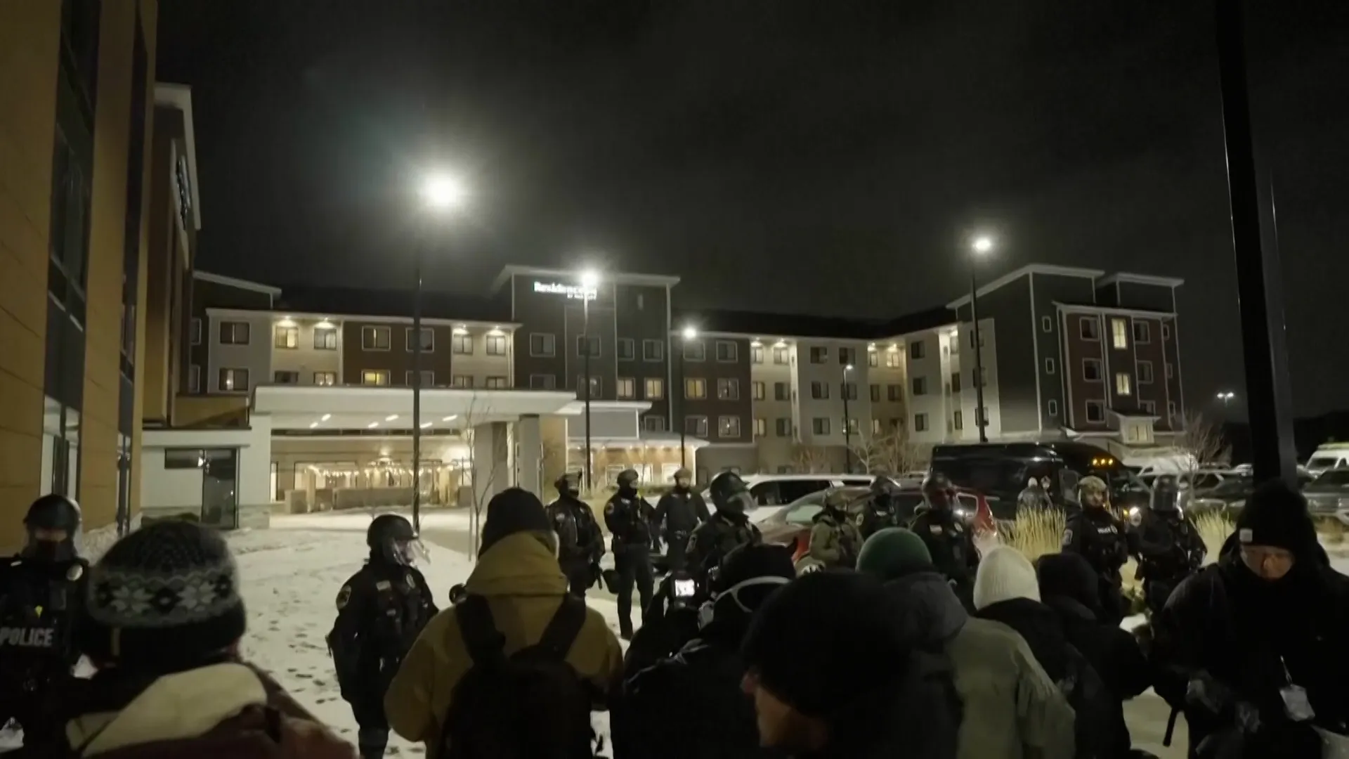 Video: All-night noise protest against federal agents in Minnesota | Donald Trump