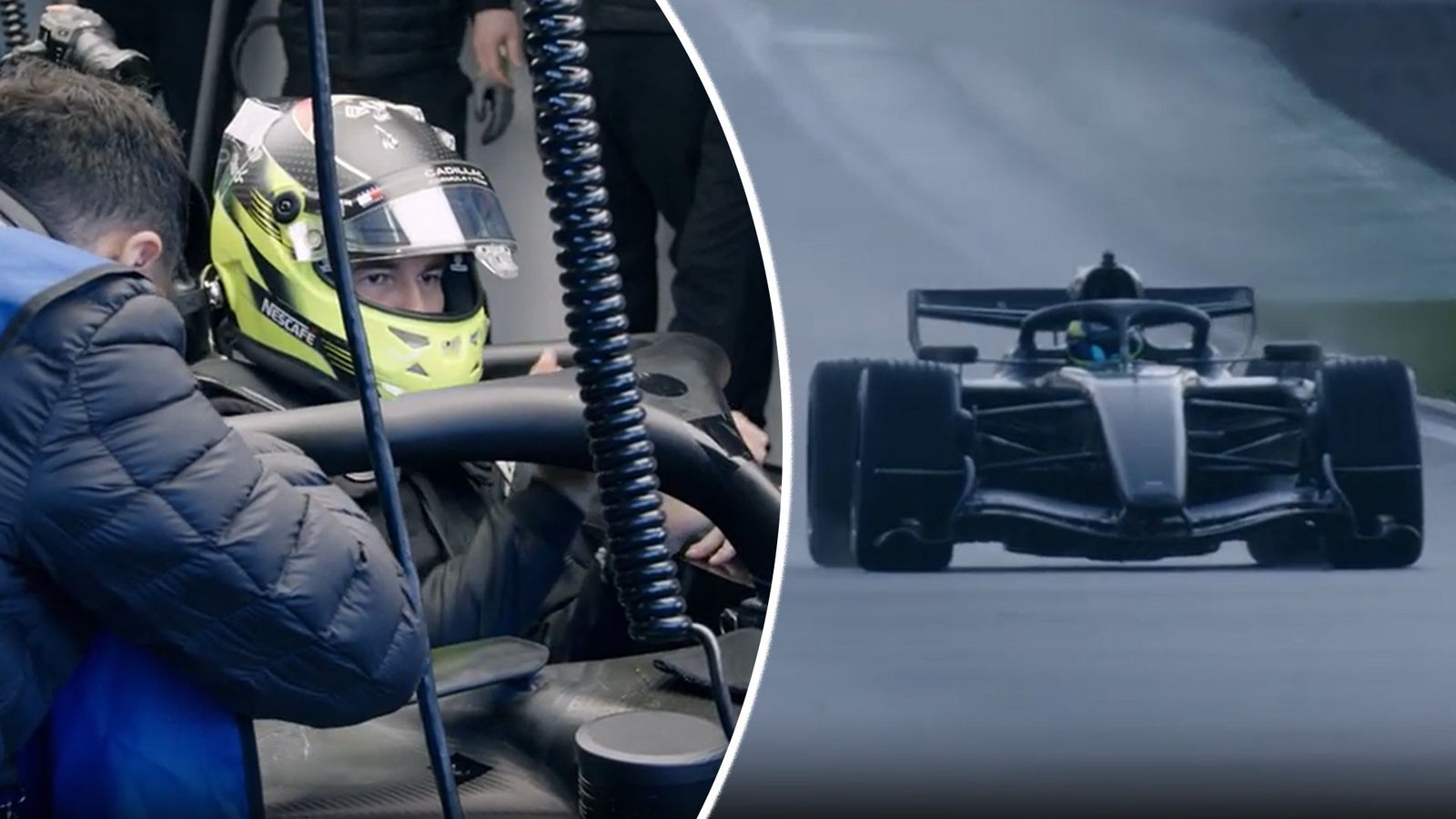 Historic moment! Sergio Perez drives first ever Cadillac car at Silverstone