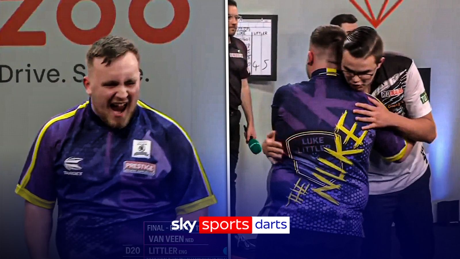 Highlights: When 16-year-old Littler met Van Veen in 2023 final