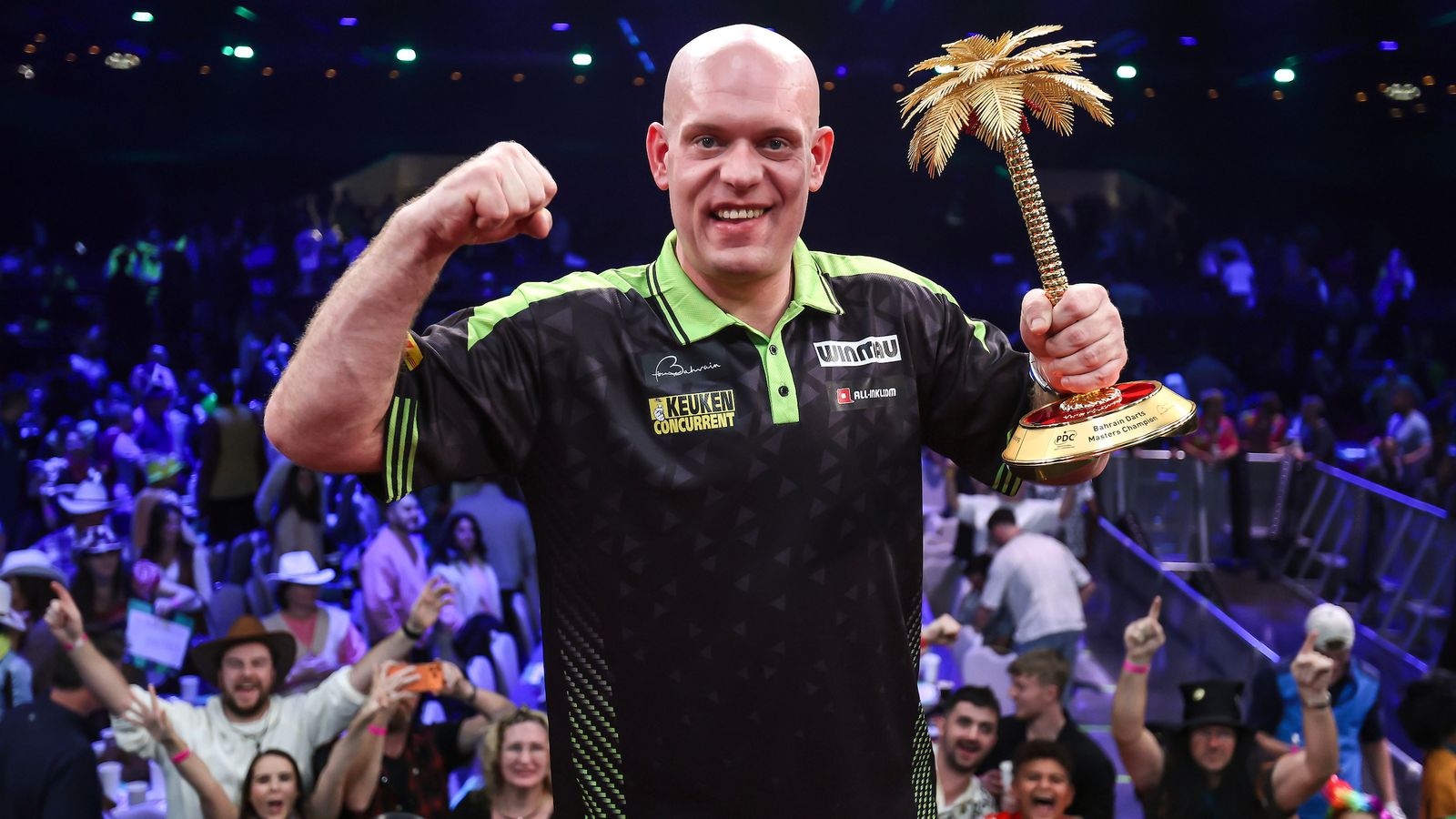 Bahrain Darts Masters: Michael van Gerwen wins title against Gian van Veen as Luke Littler’s winning streak is ended | Darts News