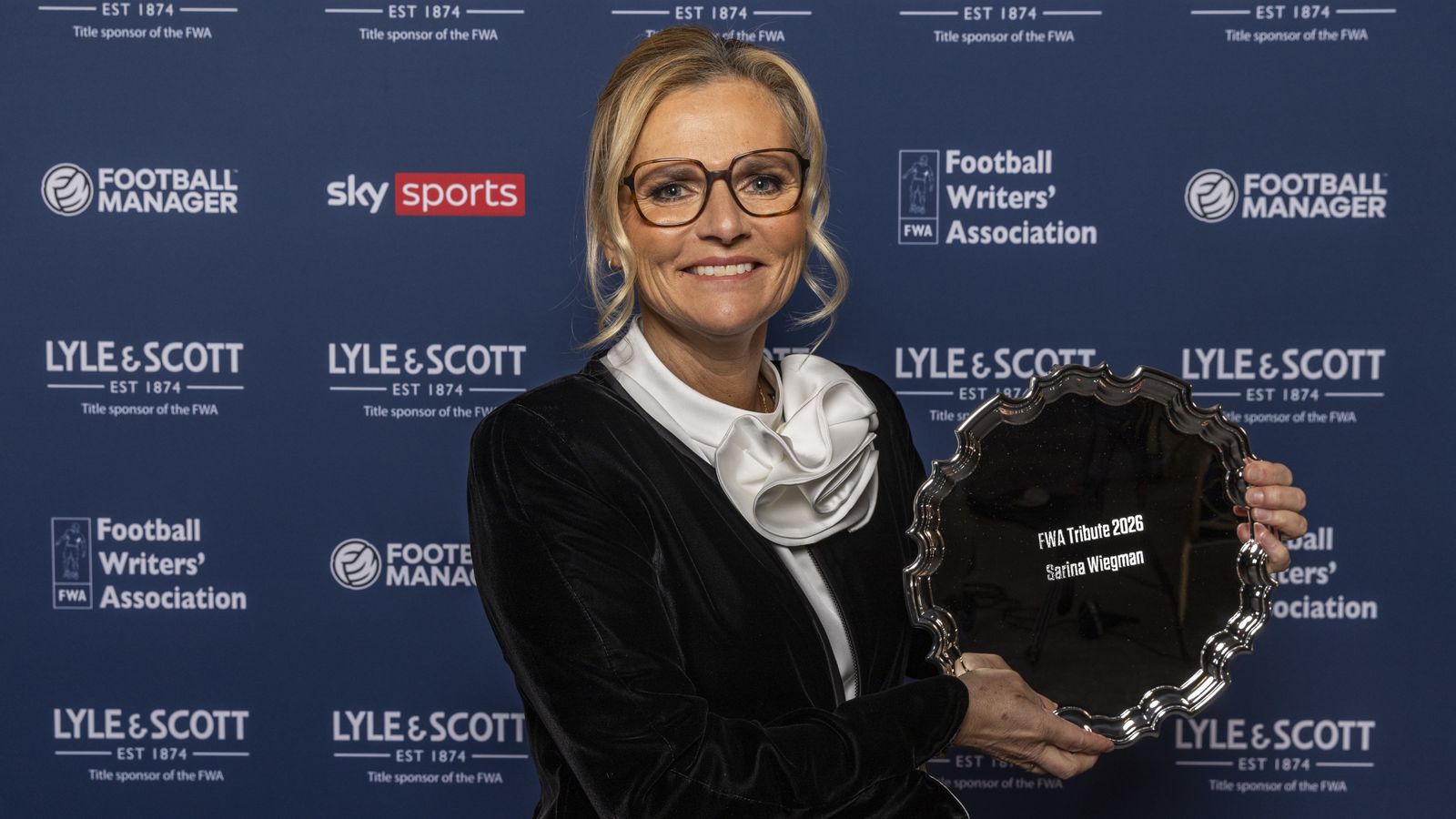 Sarina Wiegman: England Women manager admits she ‘never expected it to be like this’ after receiving Football Writers’ Association tribute award | Football News