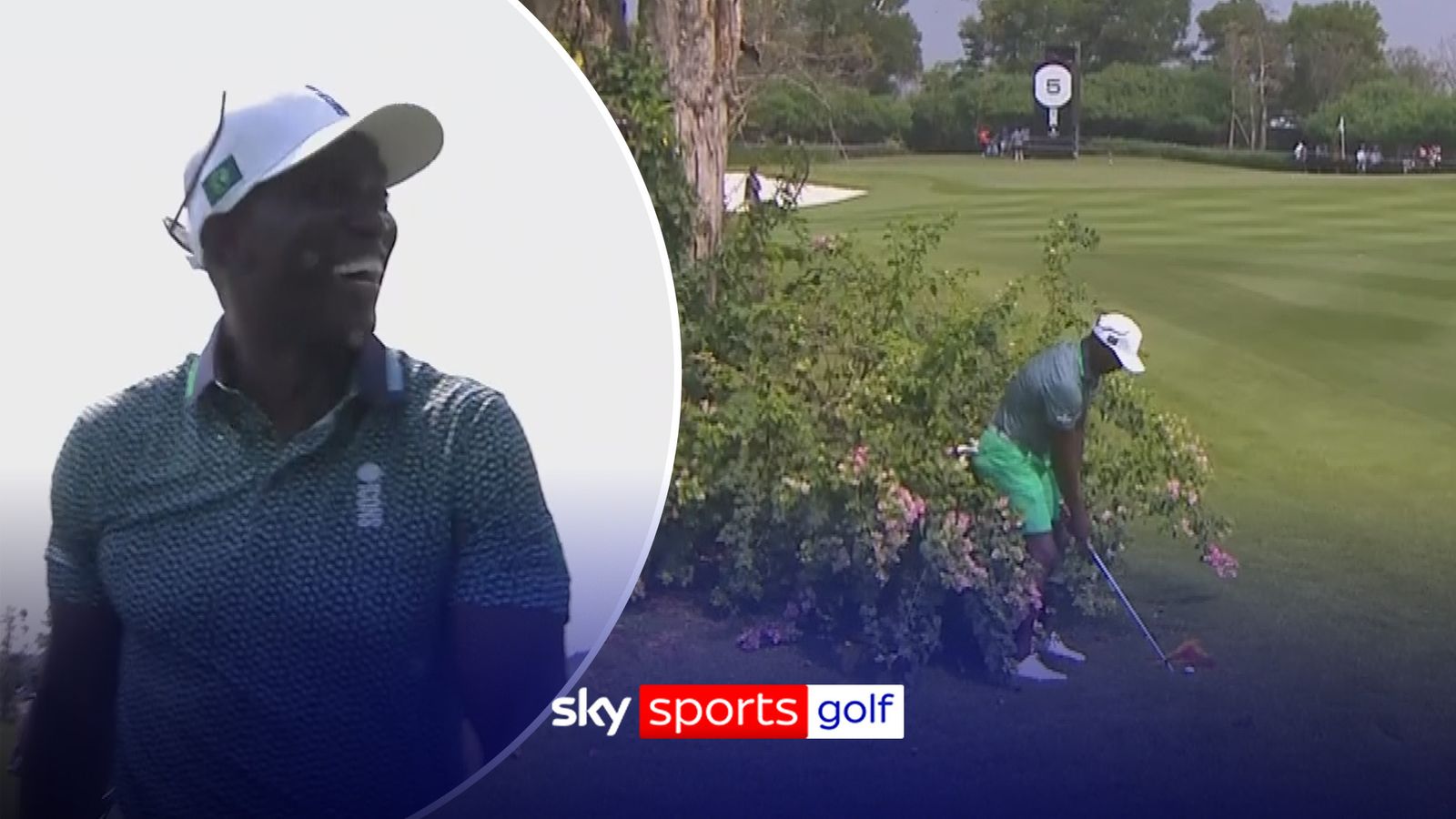 'MIRACLE SHOT!' | Dwight Yorke holes out from in the bushes 🤯