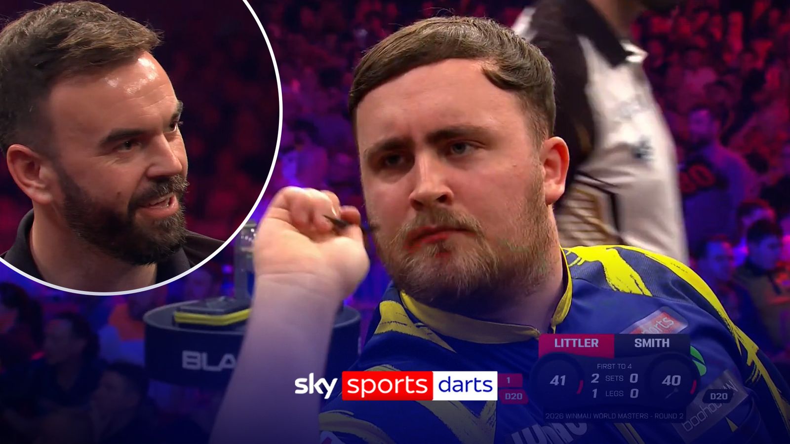 Smith's face says it all! Hilarious reaction to Littler's nonchalant 11-darter!